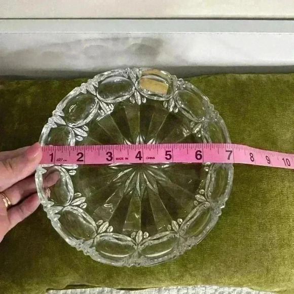 Beyer Bleikristall 24% Lead Cut‎ Crystal 6.75 in Holiday Nut / Candy Dish Bowl - Picture 5 of 7